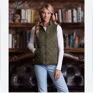 Original Weatherproof Vintage - Women’s M Olive Rosin Quilted Vest NWT